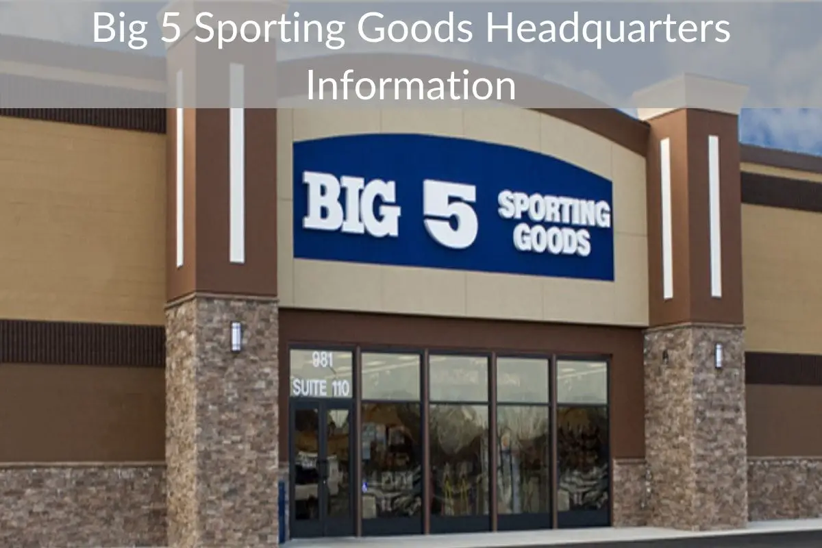 Big 5 Sporting Goods Headquarters Information