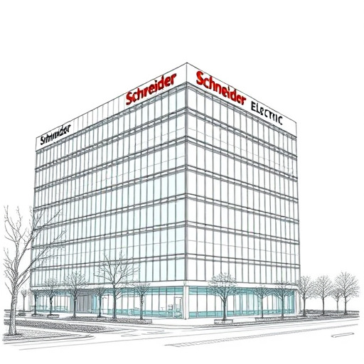 Hand Drawn Image of Schneider Electric Headquarters